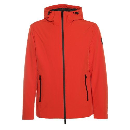 WOOLRICH: Giacca Pacific in Tech Softshell arancione