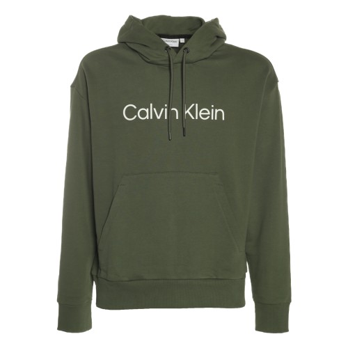 Calvin Klein: Felpa con cappuccio verde