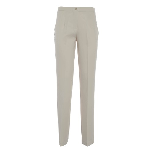 YES ZEE: Pantalone a sigaretta panna